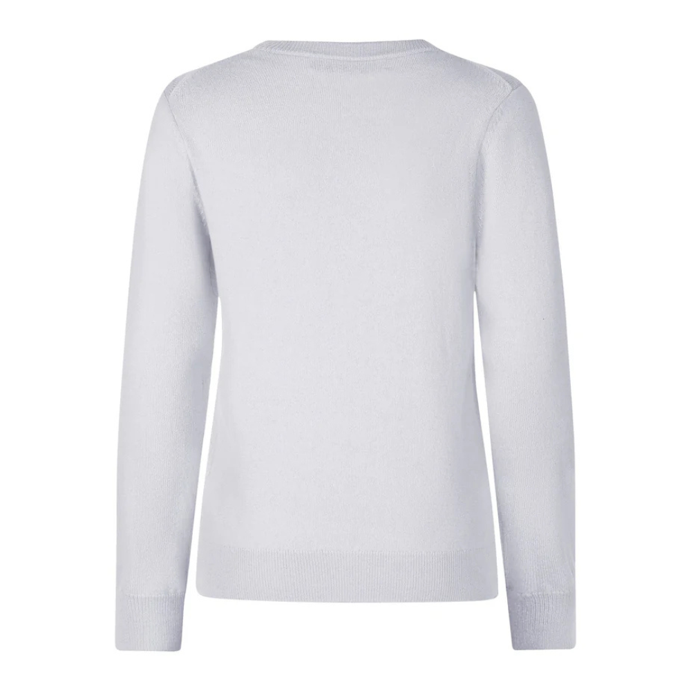 Trolle Company Damen Fine Cashmere Faded Logo Crew Sweater, AW25