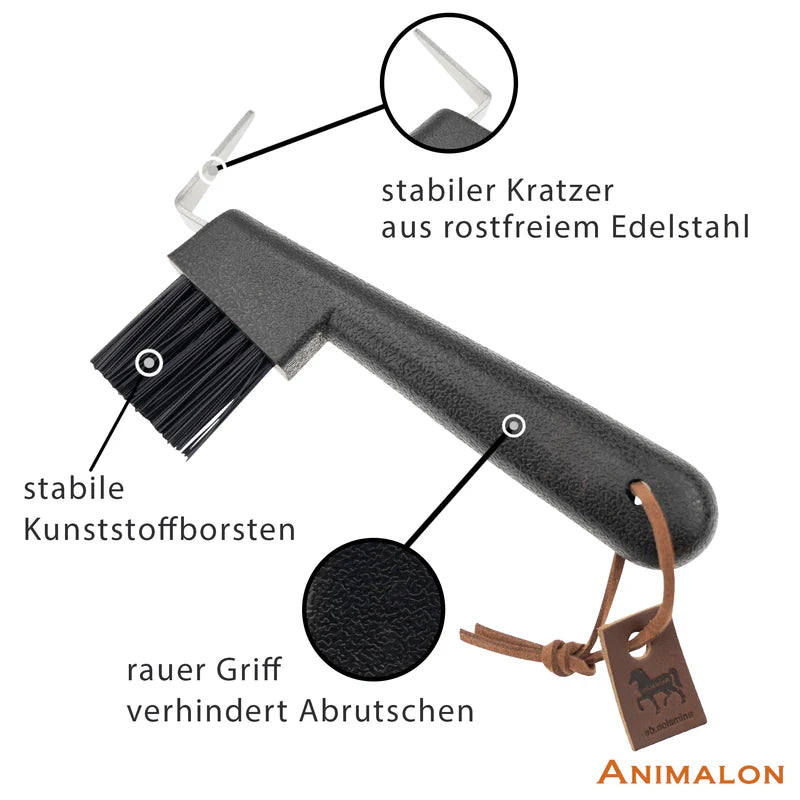 Animalon Hufkratzer Kunststoffborsten