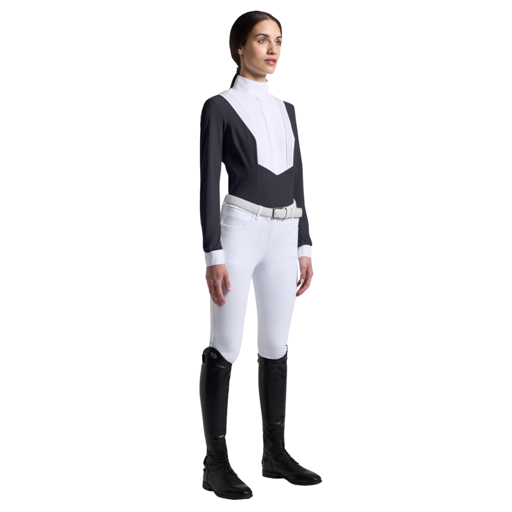 Cavalleria Toscana Damen American langarm Turniershirt, Frühjahr/Sommer 2026