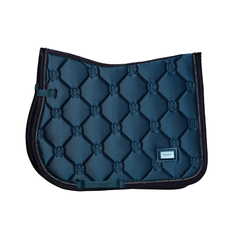 Equestrian Stockholm Springschabracke Crystal Shine Blue Meadow