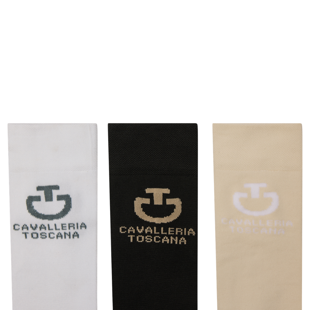 Cavalleria Toscana Jacquard Logosocken, 3er Pack, Herbst/Winter 2026