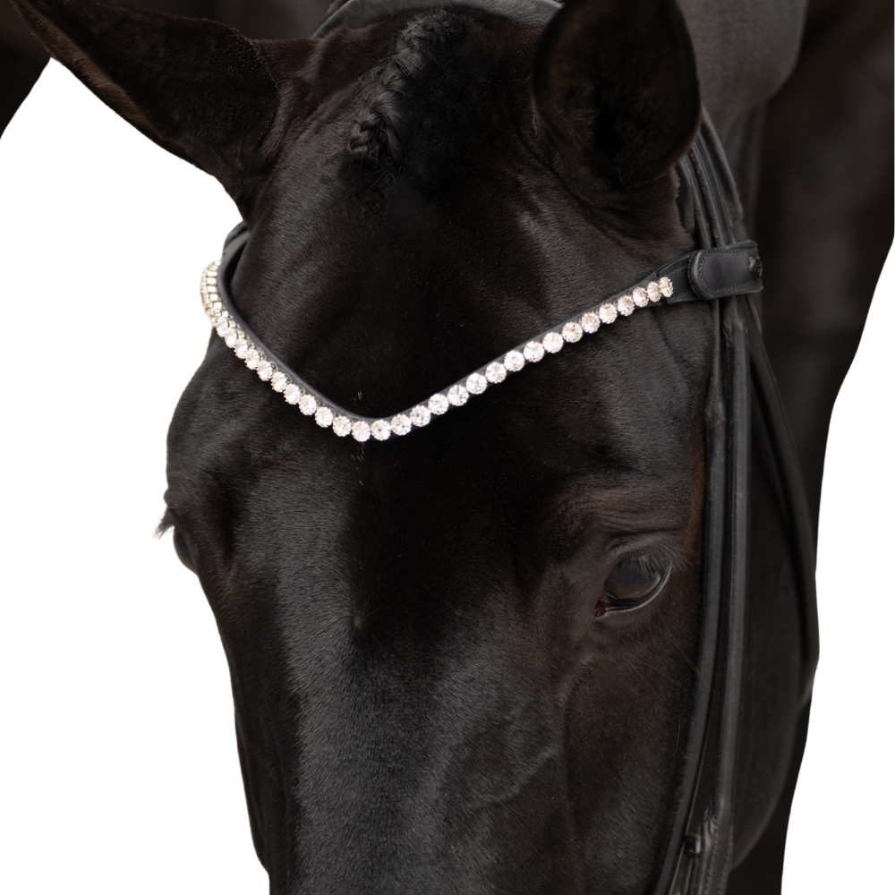 Equestrian Stockholm Stirnriemen Faded Crystal 8mm