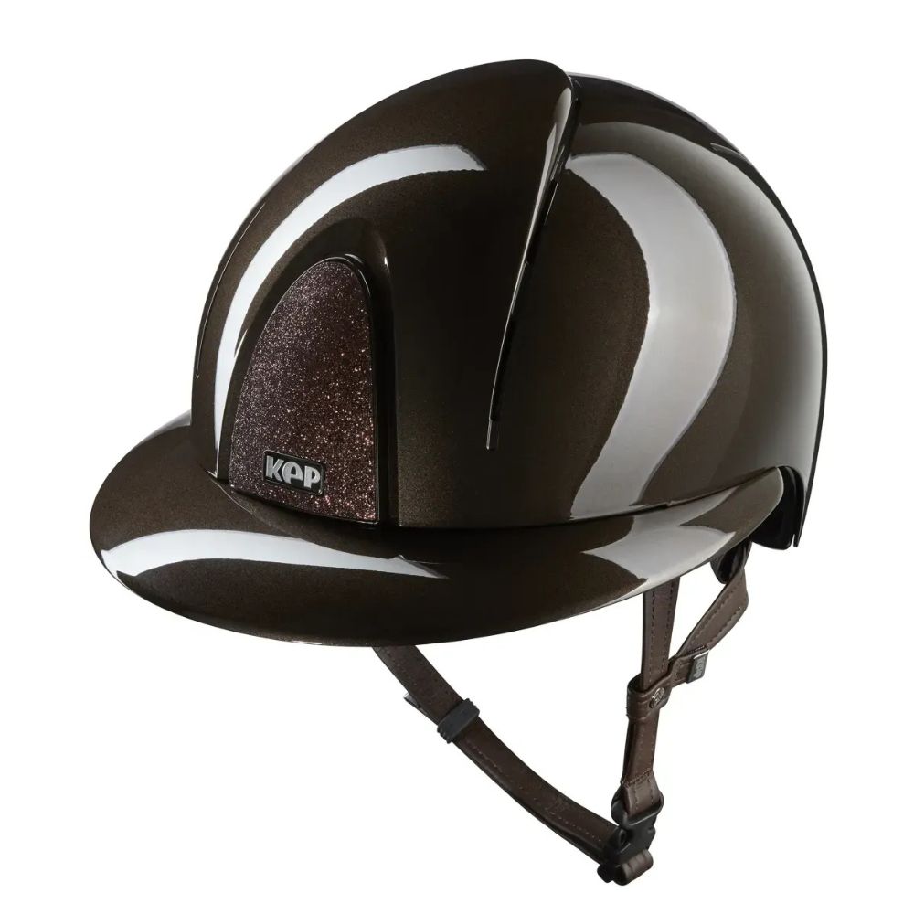 KEP Reithelm Smart Nova Metal Polish Star braun, Polo-Visier