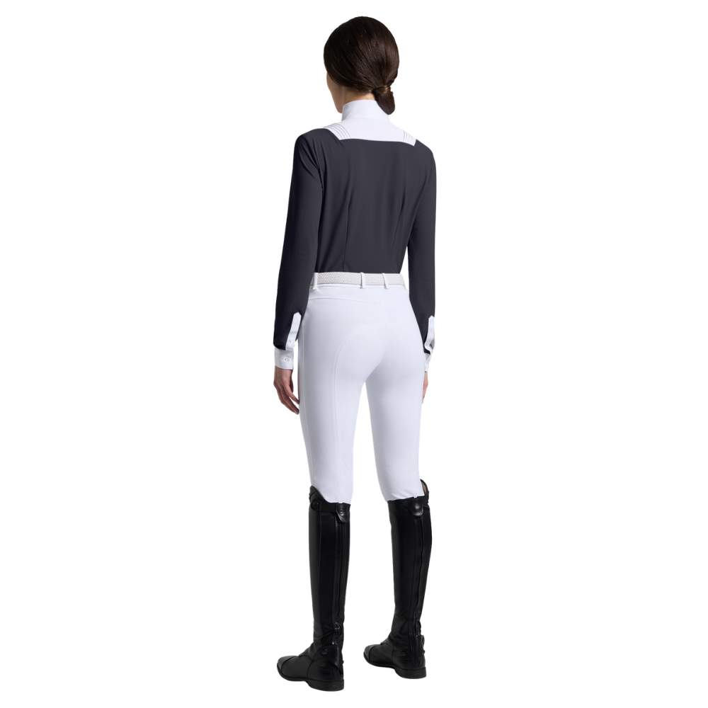 Cavalleria Toscana Damen American langarm Turniershirt, Frühjahr/Sommer 2026