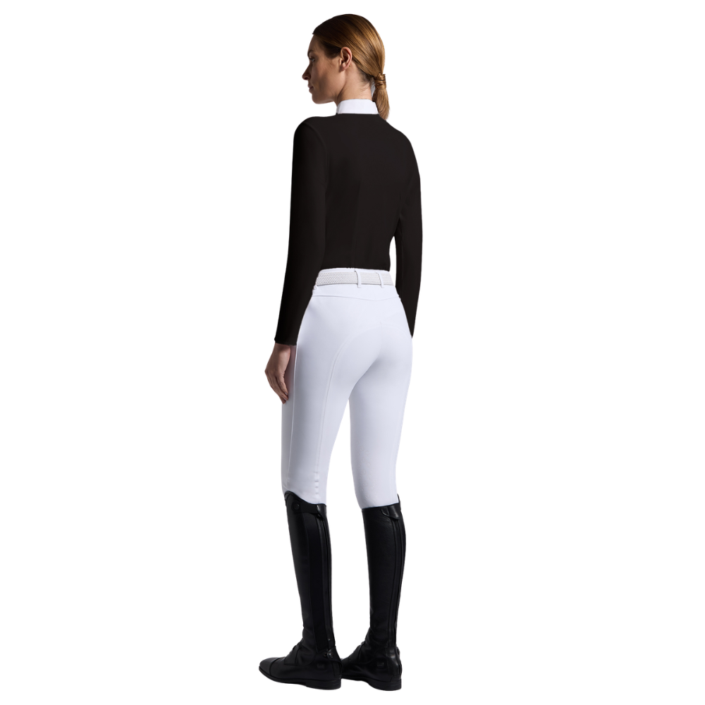 Cavalleria Toscana Damen Turniershirt, L/S w/Sequins Bib Competition Shirt, Herbst/Winter 2026