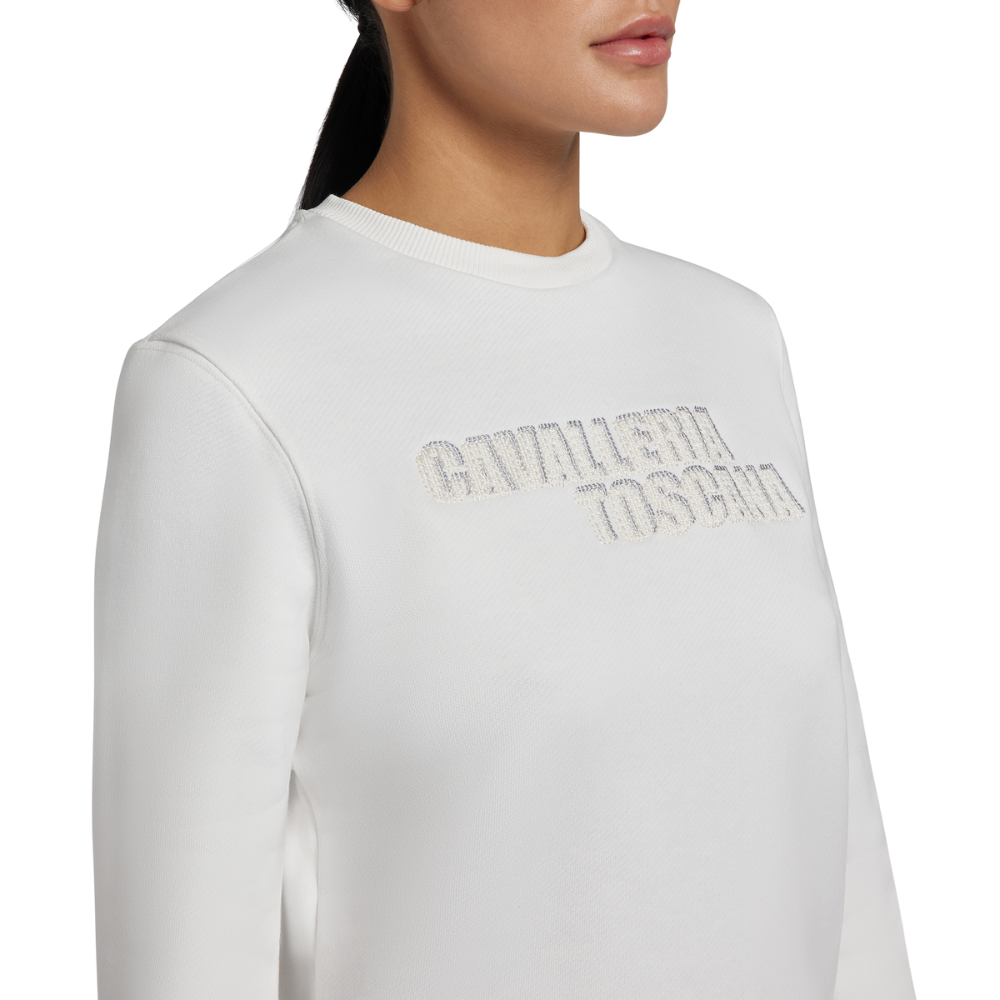 Cavalleria Toscana Damen Cotton Crew Neck Sweatshirt, FW24