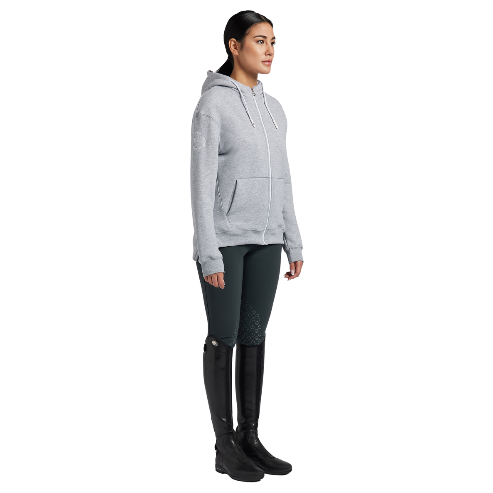 Cavalleria Toscana Damen Cotton Hooded Zip-Sweatshirt, FW24