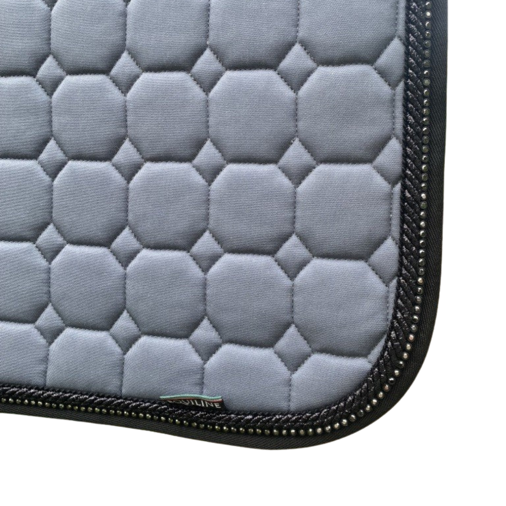 Equiline Schabracke Octagon Glitzer grau