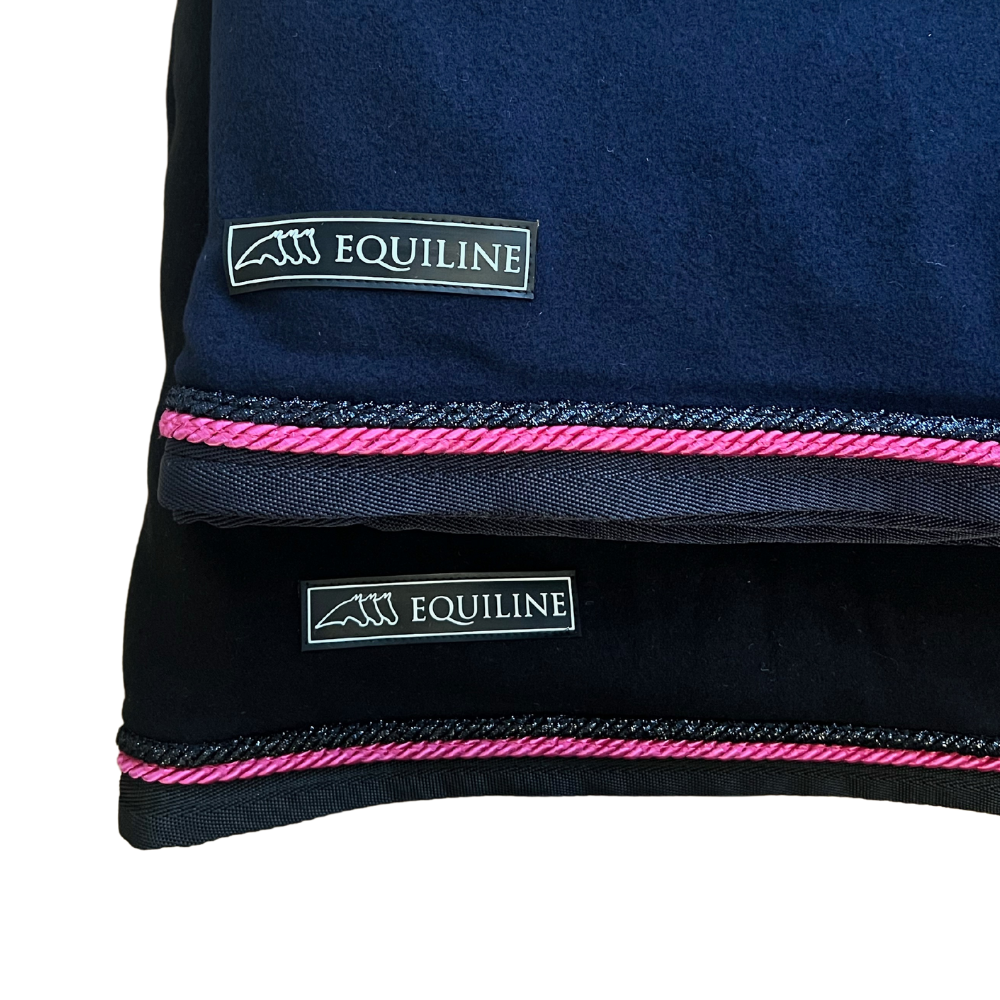 Equiline Abschwitzdecke Hugo pinke Borde