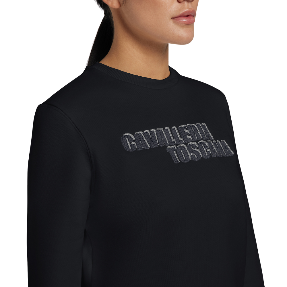 Cavalleria Toscana Damen Cotton Crew Neck Sweatshirt, FW24