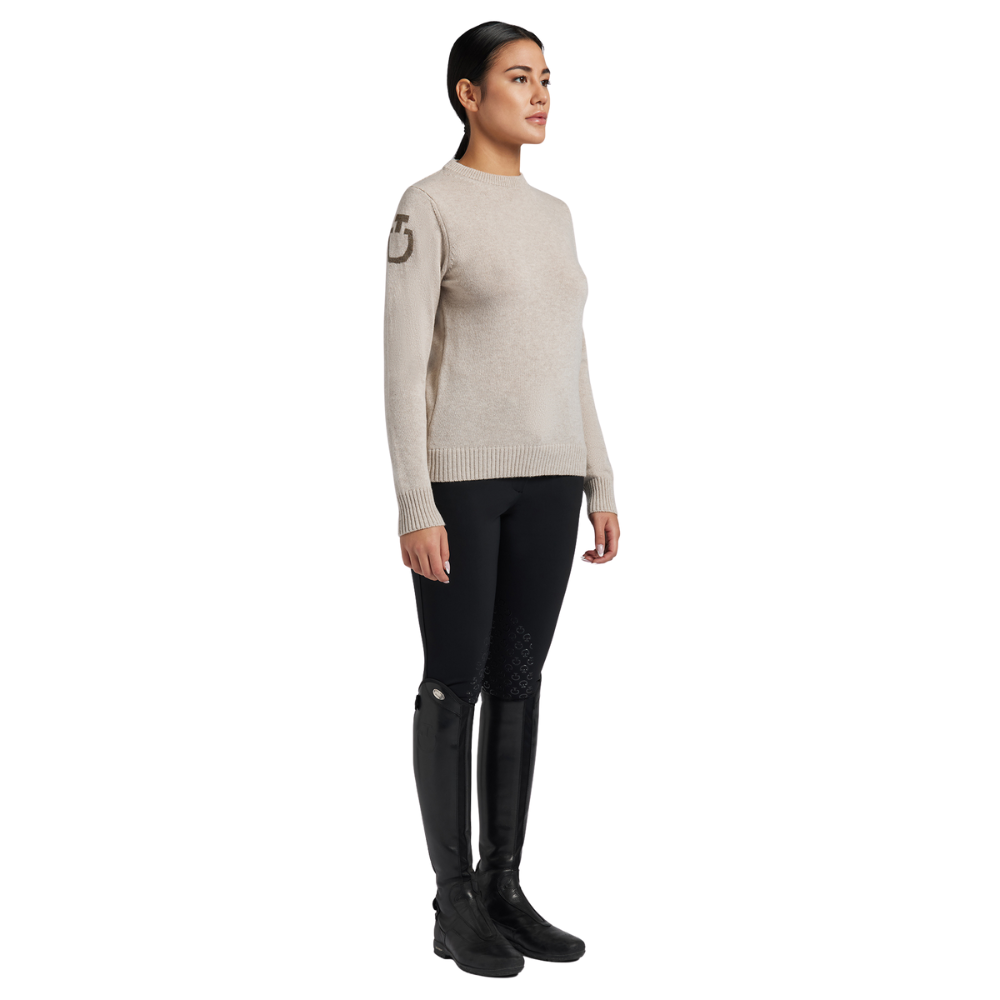 Cavalleria Toscana Damen Pure Wool Crew Neck Sweater, FW24