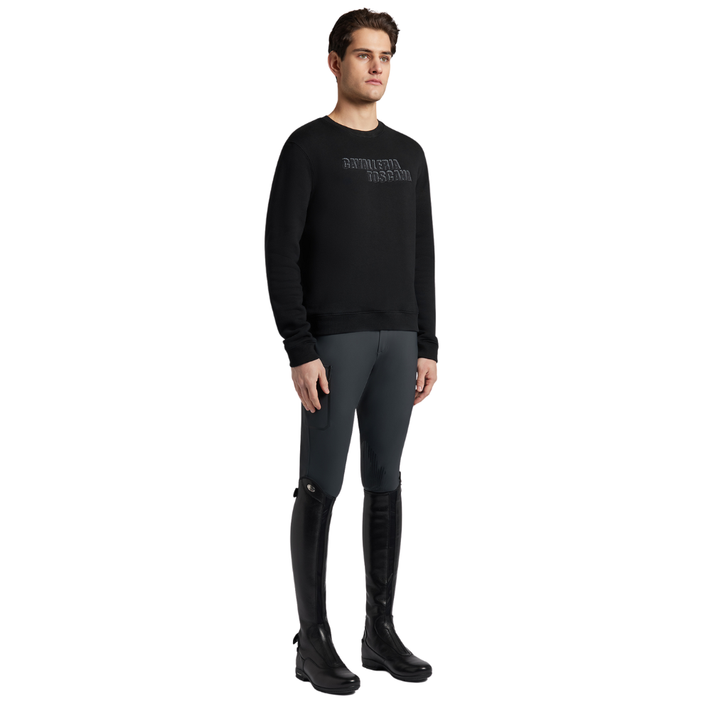 Cavalleria Toscana Herren Cotton Crew Neck Sweatshirt, FW24