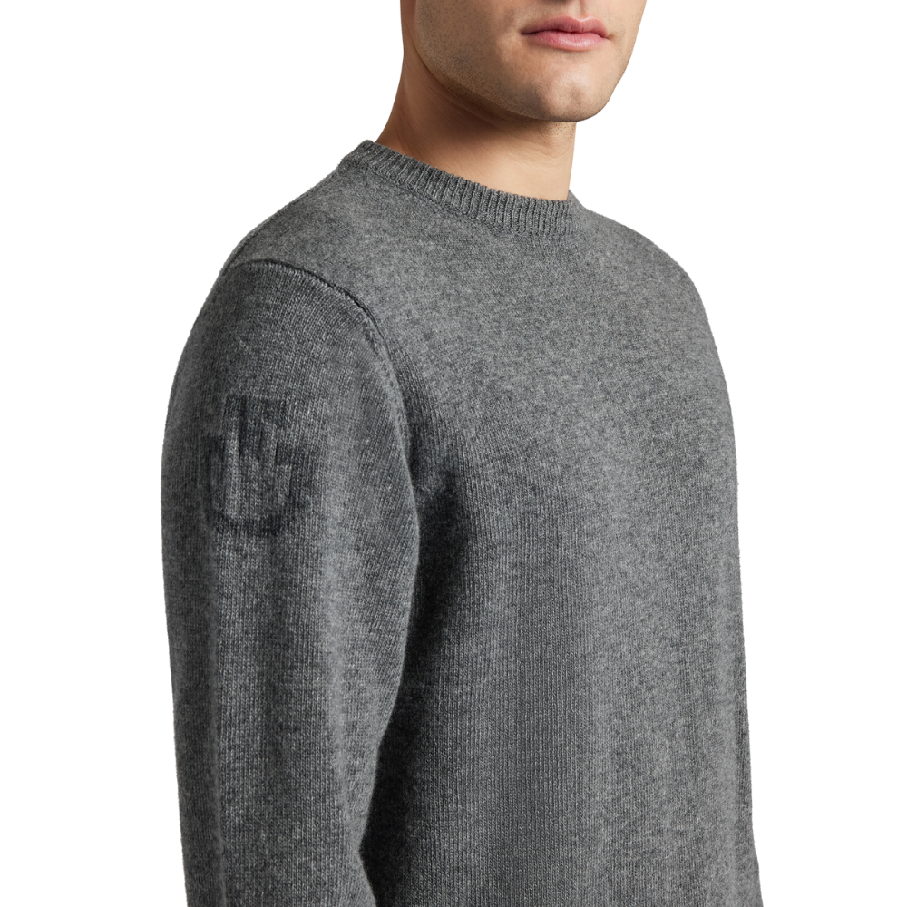 Cavalleria Toscana Herren Pure Wool Crew Neck Sweater, FW24