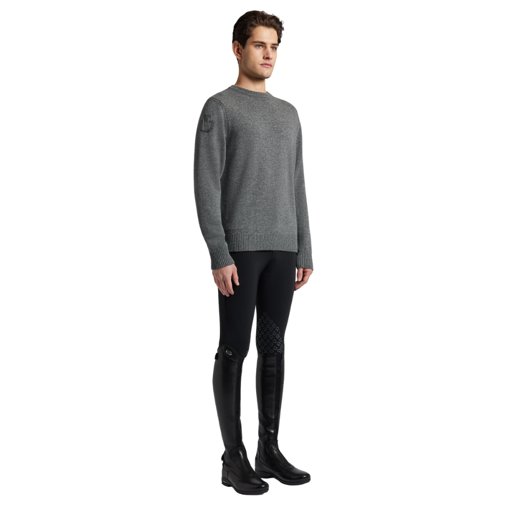 Cavalleria Toscana Herren Pure Wool Crew Neck Sweater, FW24