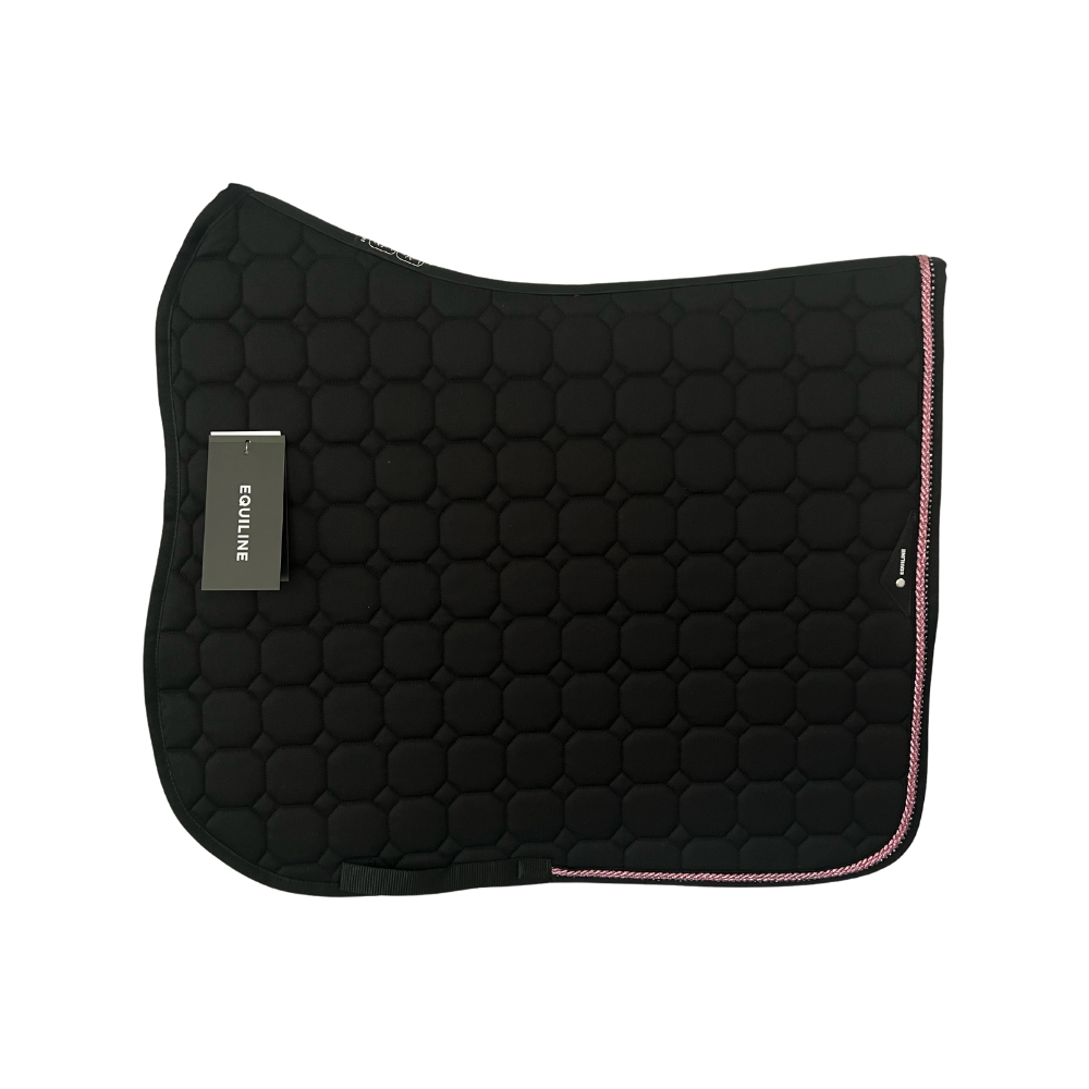 Equiline Octagon Dressurschabracke Black (rosa Borde)