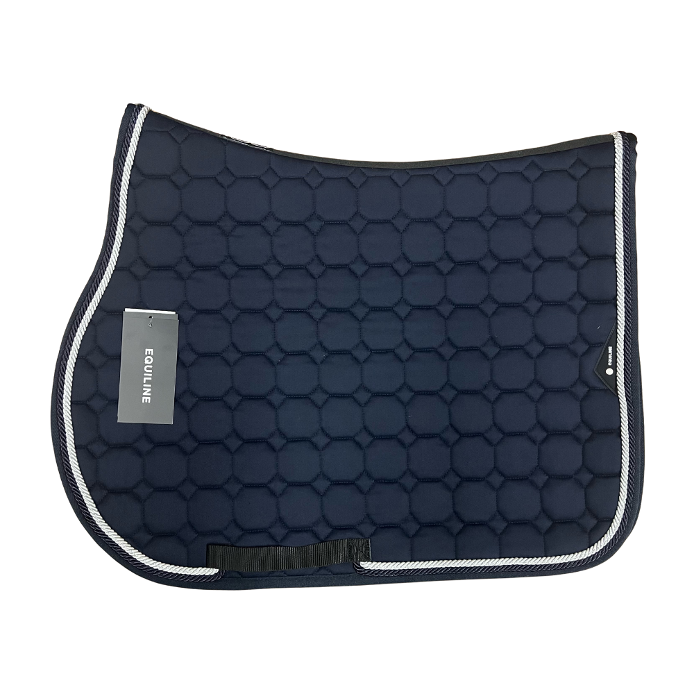 Equiline Octagon Springschabracke Navy (weiße Borde)