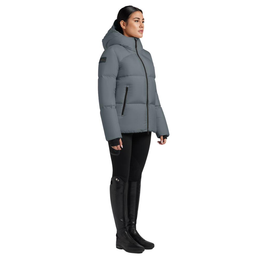 Cavalleria Toscana Damen Hooded Down Padded Winterjacke, kurz, FW24