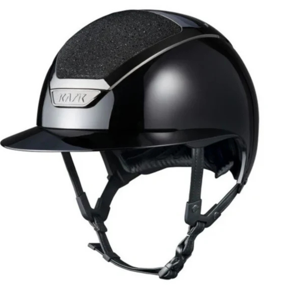 KASK Reithelm Star Lady Pure Shine Black Swarovski Carpet