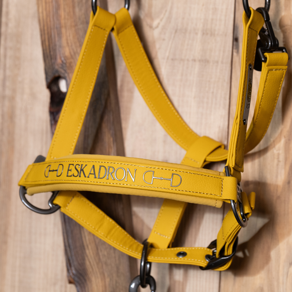 Eskadron Halfter FAUX LEATHER DOUBLE PIN, Platinum 2025