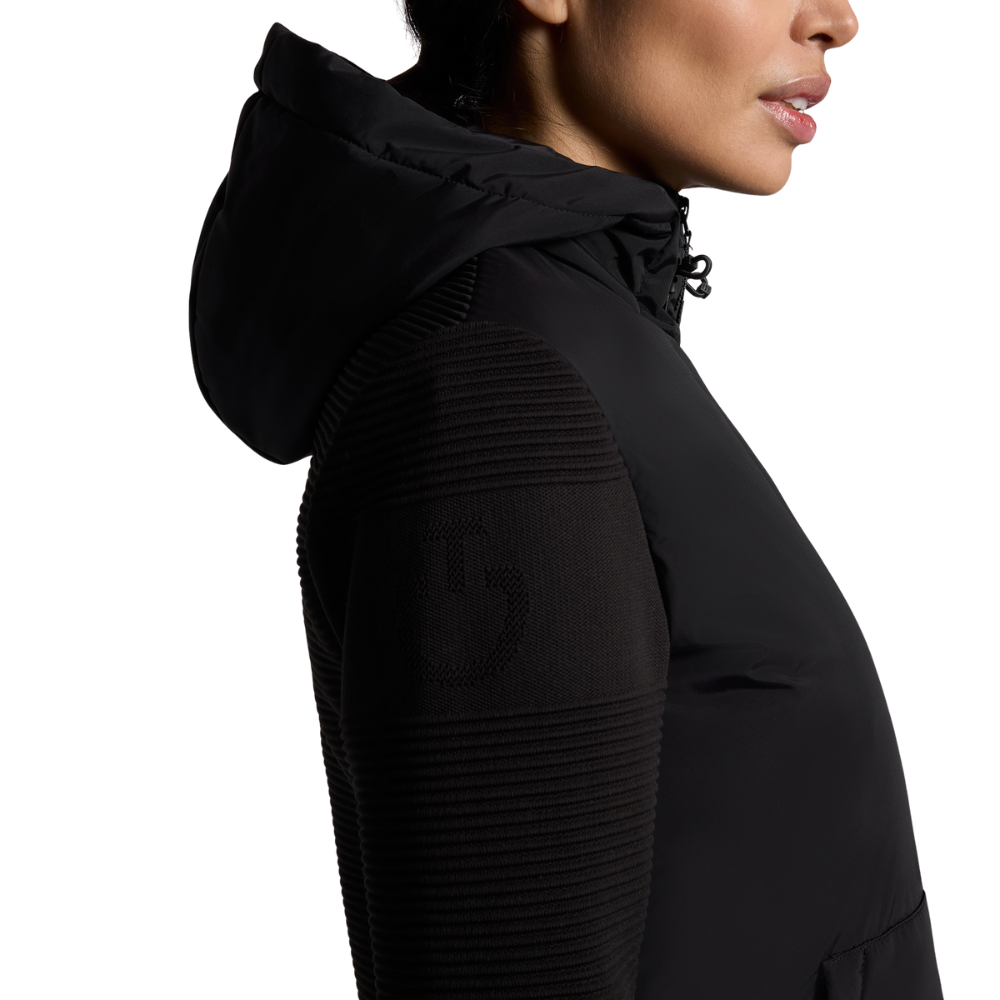 Cavalleria Toscana Damenjacke Hybrid Puffer/Tech Knit Hooded, Herbst/Winter 2025