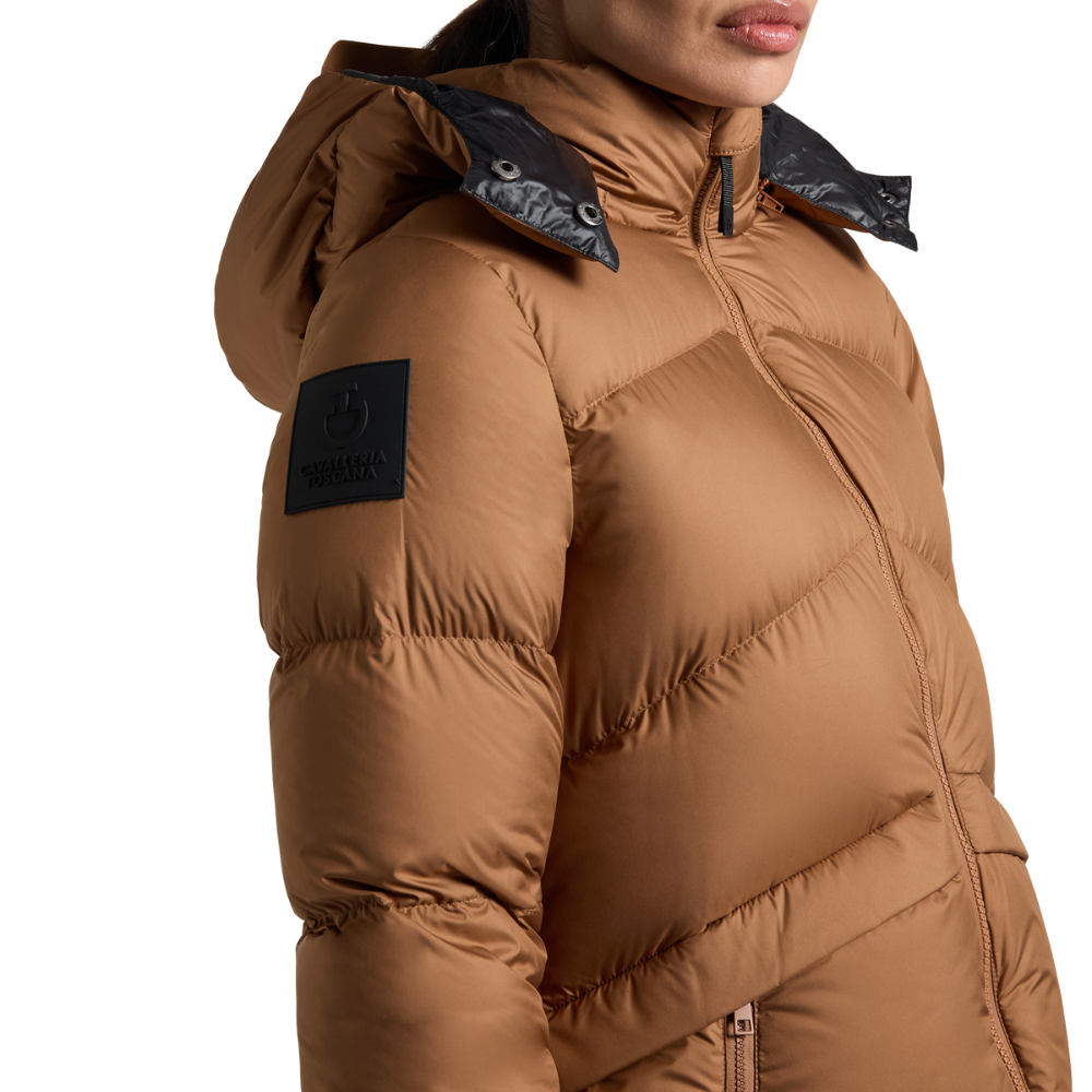 Cavalleria Toscana Damen Hooded Down Padded Nylon Parka, Herbst/Winter 2025