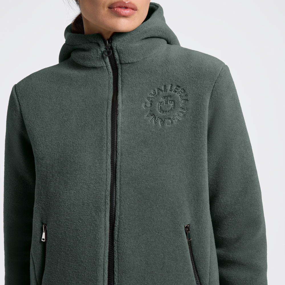 Cavalleria Toscana Damen Fleece Zip Hoodie, Herbst/Winter 2025