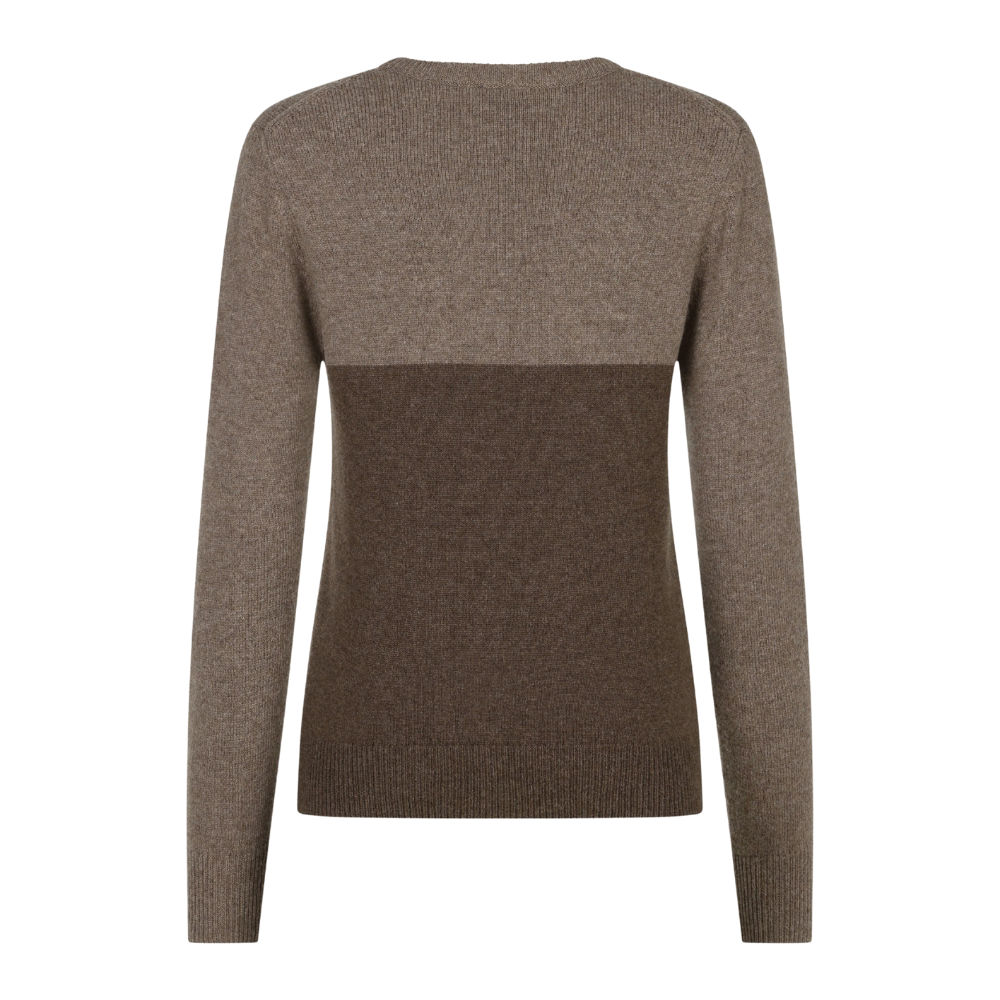 Trolle Company Damen Cashmere & Wool star logo crew sweater, AW25