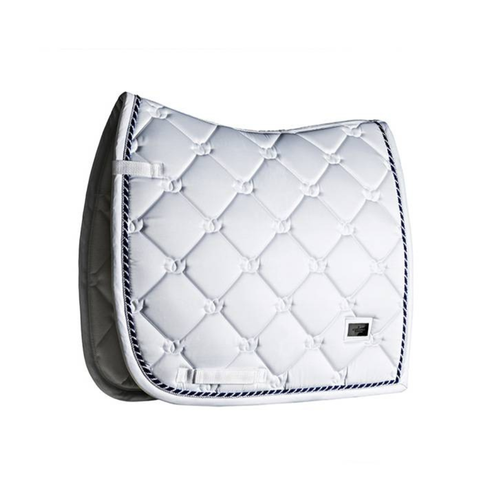 Equestrian Stockholm Dressurschabracke White Perfection Navy