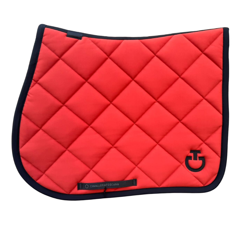 Cavalleria Toscana - Tapis de selle Double Orbit Wave Quilted Pétrole