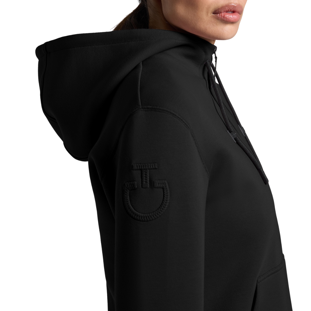 Cavalleria Toscana Damen Cotton Zip Hoodie, Herbst/Winter 2025