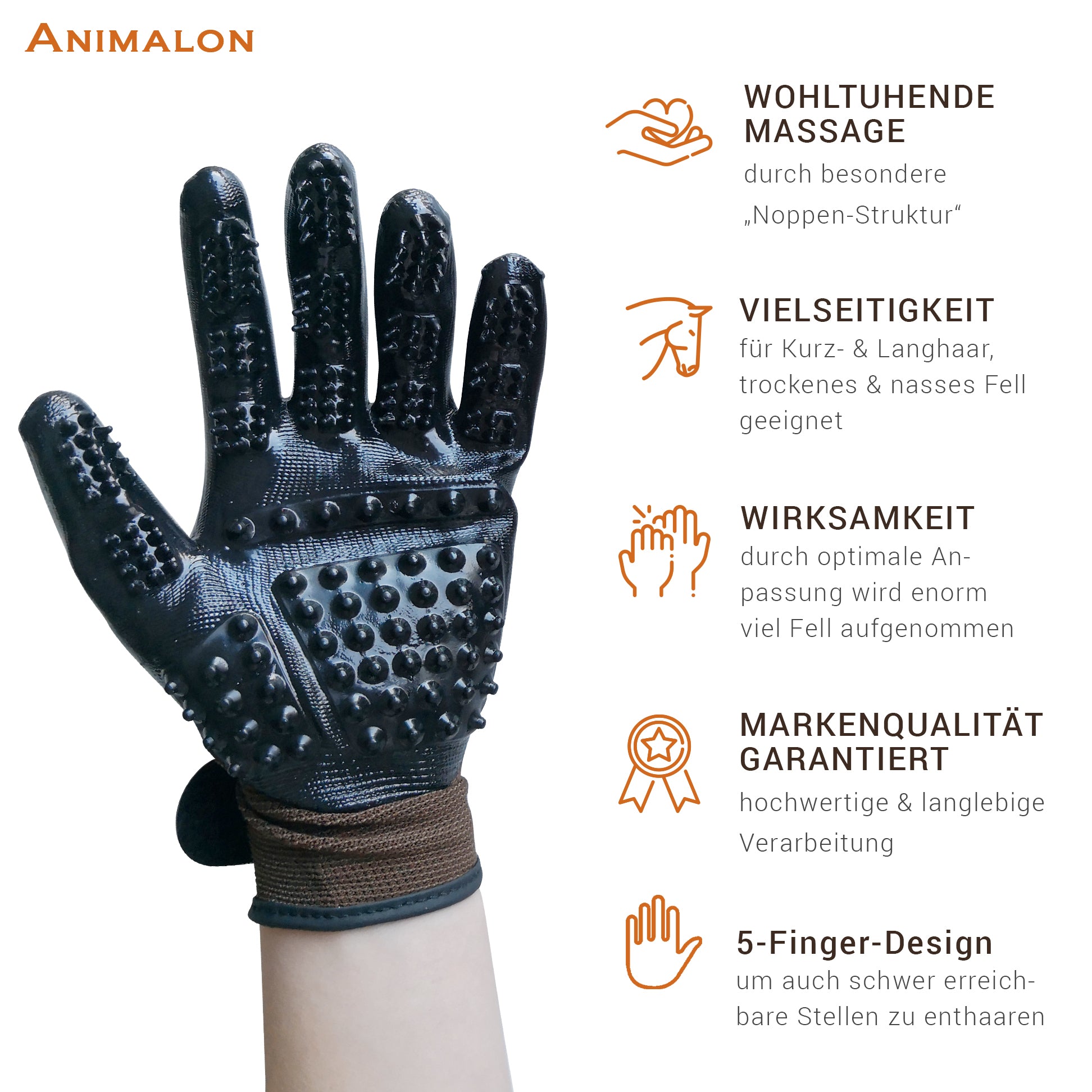 Animalon Fellpflege Handschuh