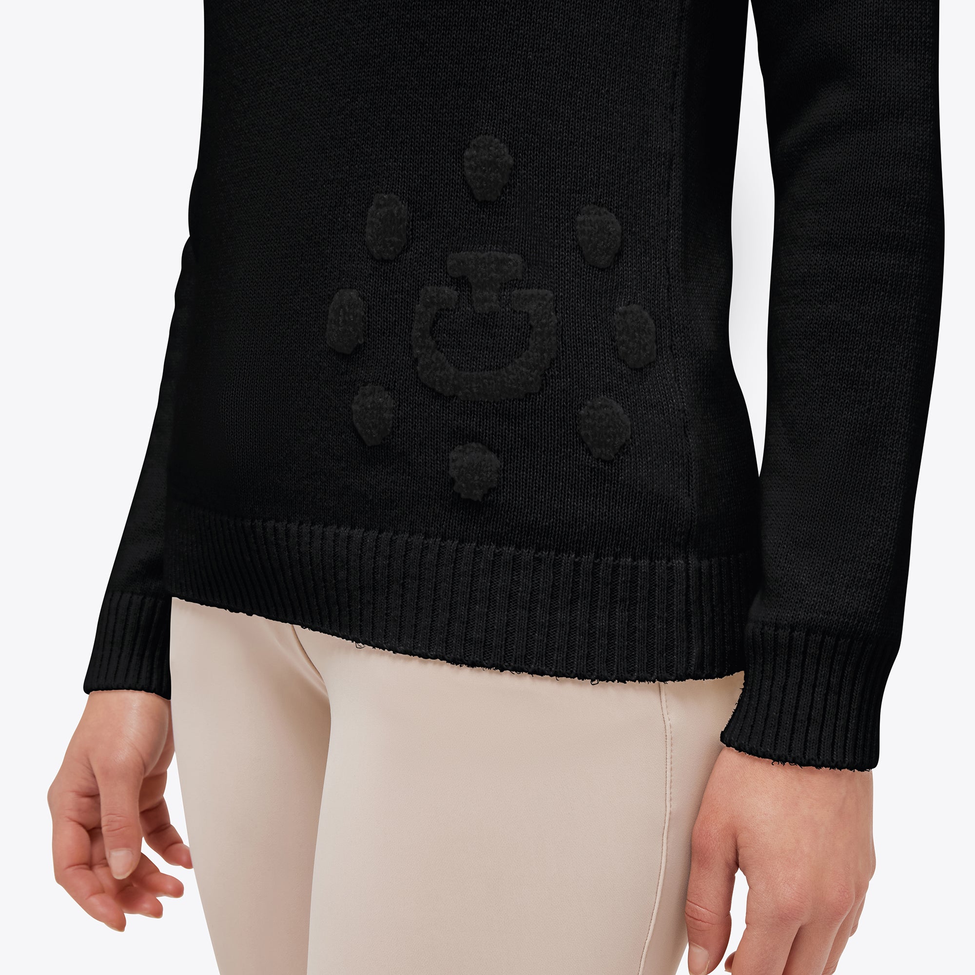 Cavalleria Toscana Damen Cashmere Blend Pullover mit Rollkragen und Zipper, Holiday2023 Collection