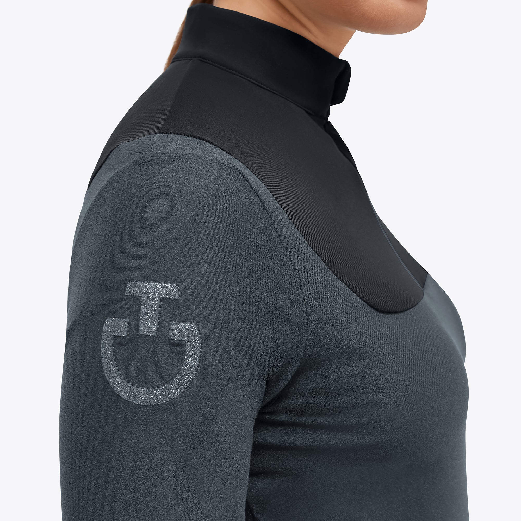 Cavalleria Toscana Damen Trainingsshirt mit Zipper, Holiday2023 Collection