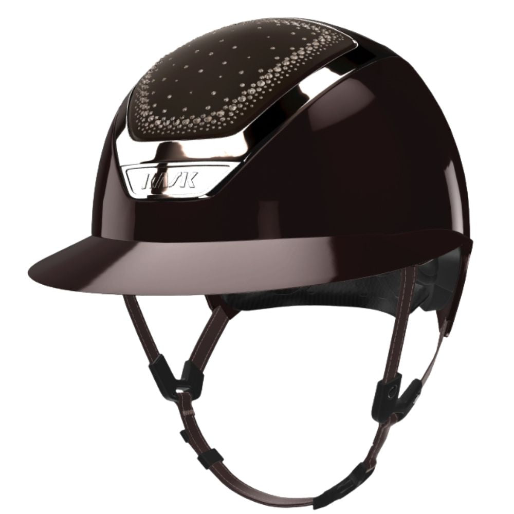 Kask Reithelm Star Lady Pure Shine Brown In-Out