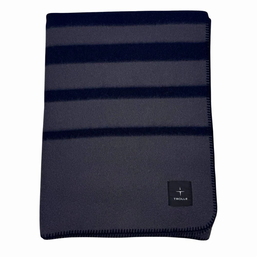 Trolle Company Faded Stripe Wool Decke, FW26