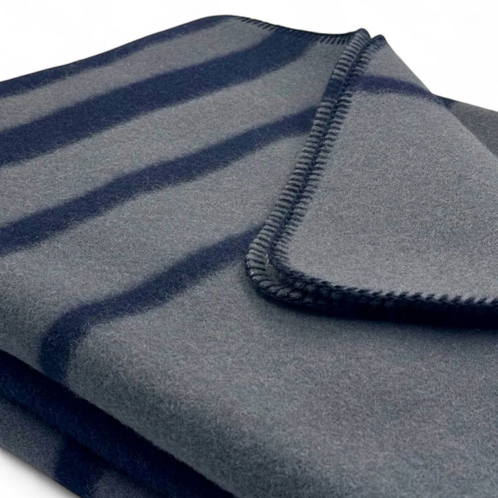 Trolle Company Faded Stripe Wool Decke, FW26