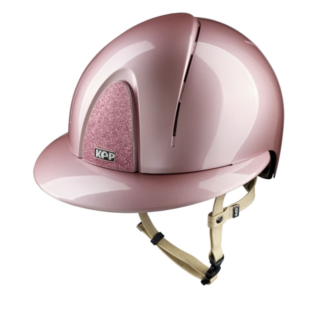 KEP Reithelm Smart Nova Metal Polish Star star pink, cream Riemen, Polo-Visier