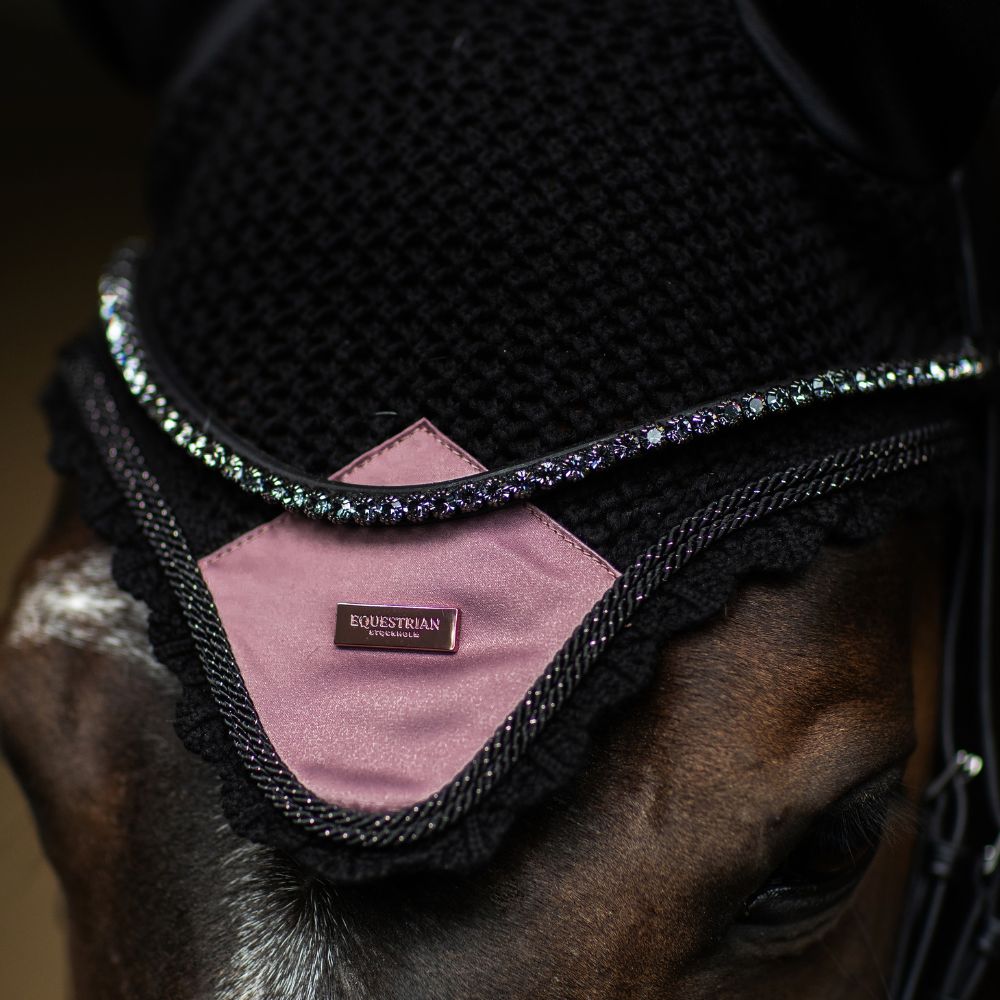 Equestrian Stockholm Fliegenhaube Black Blush