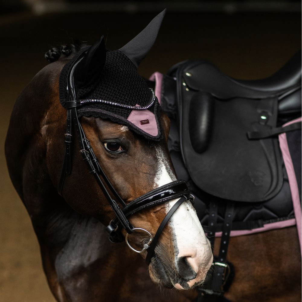 Equestrian Stockholm Fliegenhaube Black Blush
