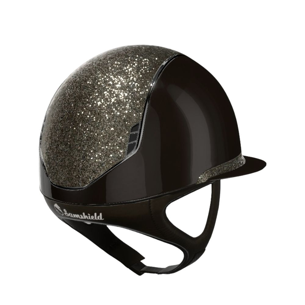 Samshield Reithelm Miss Shield 2.0 Shadowglossy braun Ultra Fine Rock  Golden Topaz