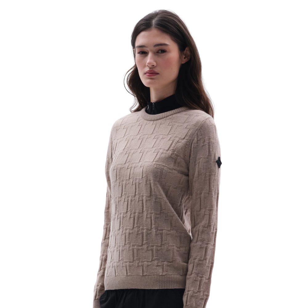 Trolle Company Damen Faded T Wool Cashmere Sweater, SS26