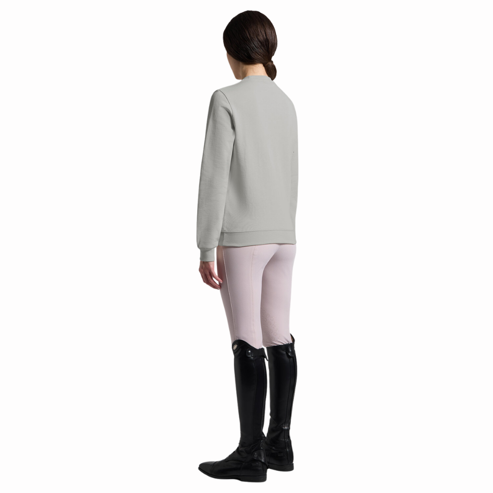 Cavalleria Toscana Damen Crew Neck Sweatshirt Floral Embroidery, Frühjahr/Sommer 2026