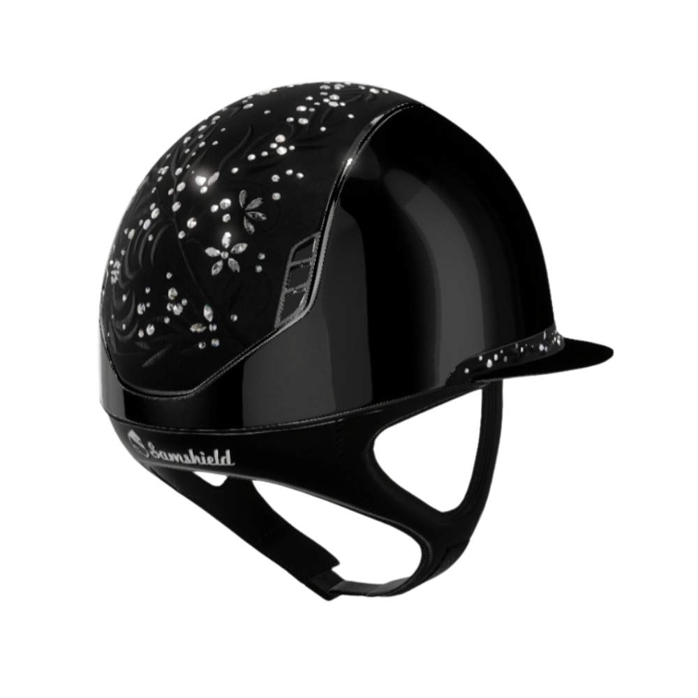 Samshield Reithelm Miss Shield 2.0 Shadowglossy Flower Swarovski Jewelry (black)