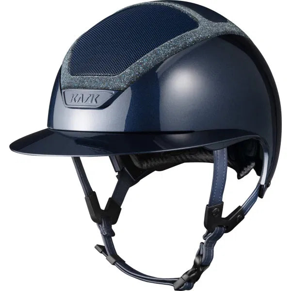 KASK Reithelm Star Lady Pure Shine Navy Swarovski Frame