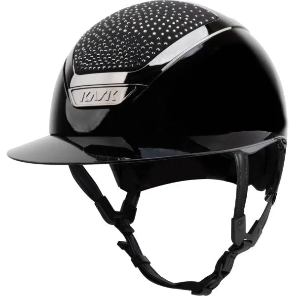 KASK Reithelm Star Lady Pure Shine Black Swarovski Waterfence