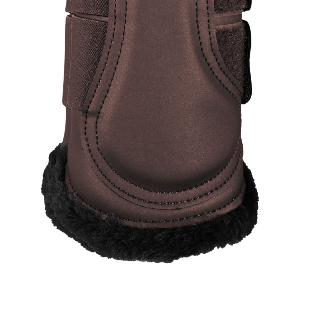 Equestrian Stockholm Gamaschen mit Fell Modern Mocha