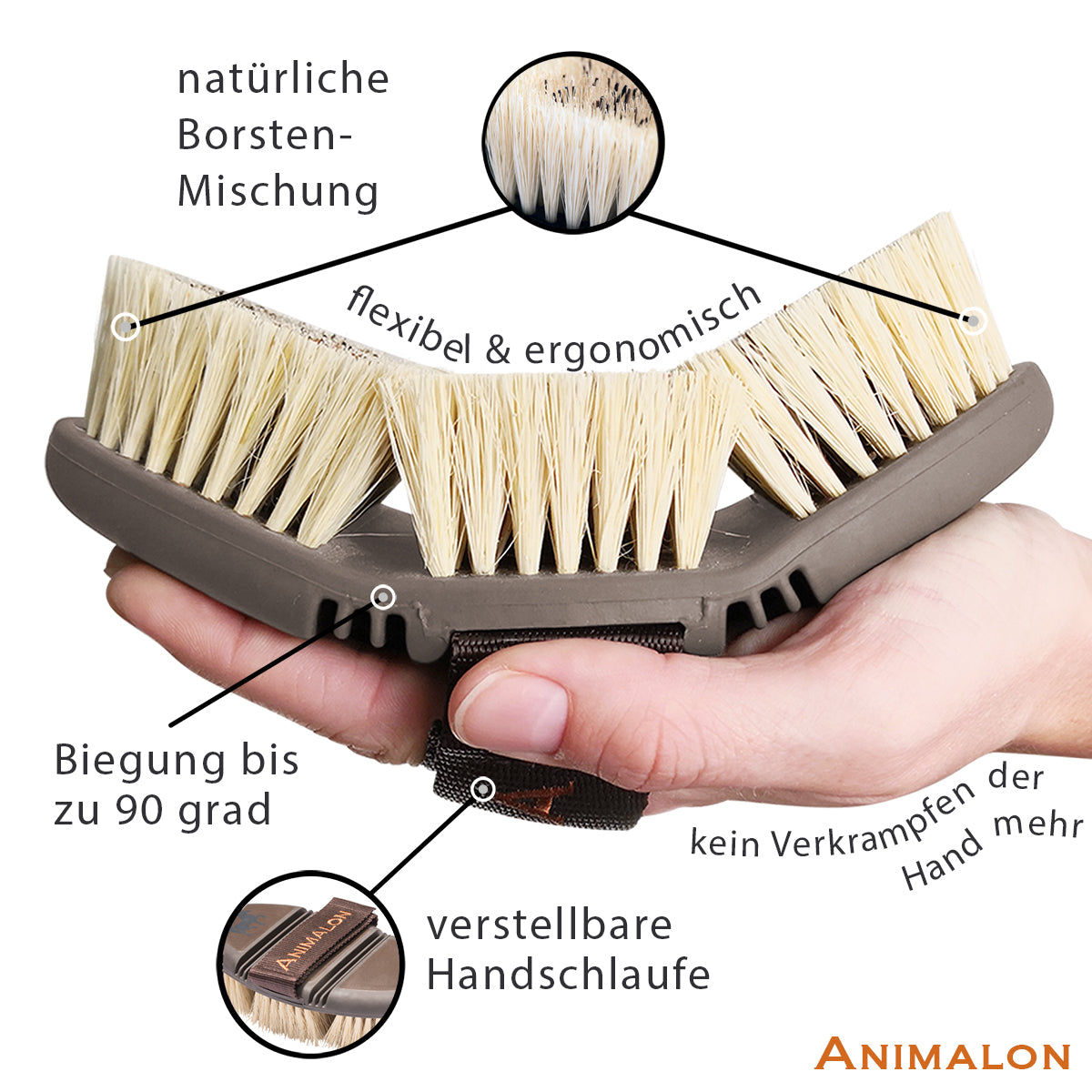 Animalon Natur-Wurzelbürste CareFlex