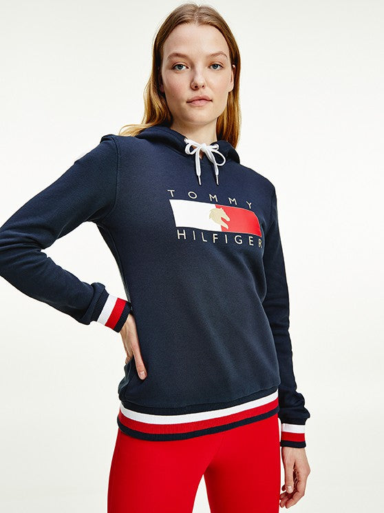 Tommy Hilfiger Equestrian Hoodie Damen Statement