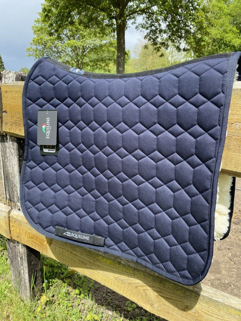 Equiline Schabracke Exatron FakeFur blau