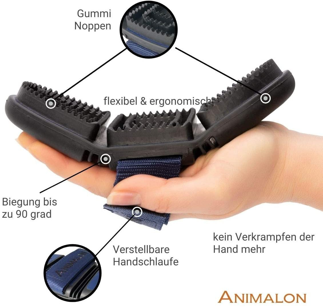 Animalon Kurzhaar-Striegel für Hunde, große Bürste